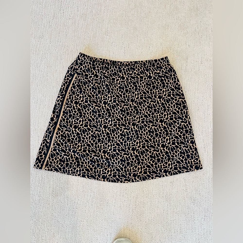 Tail Leopard Print Skort
